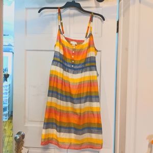 Forever 21 Plus Color Striped Sundress W Pockets